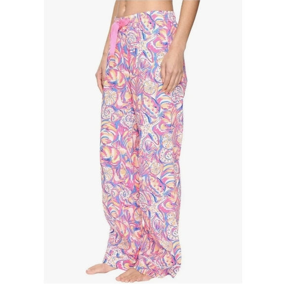 Lilly Pulitzer Pajama Pant, Multi Shell of a Time, XS - Picture 6 of 9